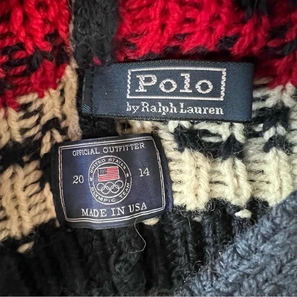 Polo Ralph Lauren 2014 SOCHI Olympics Team USA Ceremony Reindeer Hat L/XL Wool - Picture 2 of 6